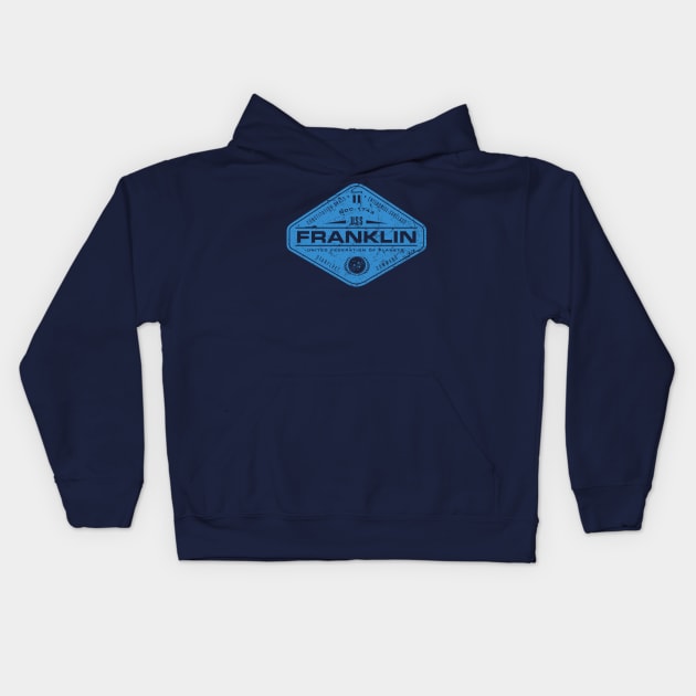 U.S.S. Franklin Kids Hoodie by MindsparkCreative